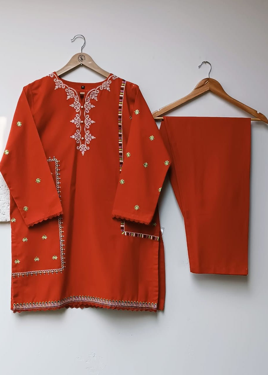 Lubana Store Esha Rust Women 2pcs