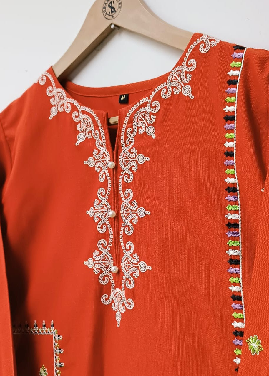 Lubana Store Esha Rust Women 2pcs