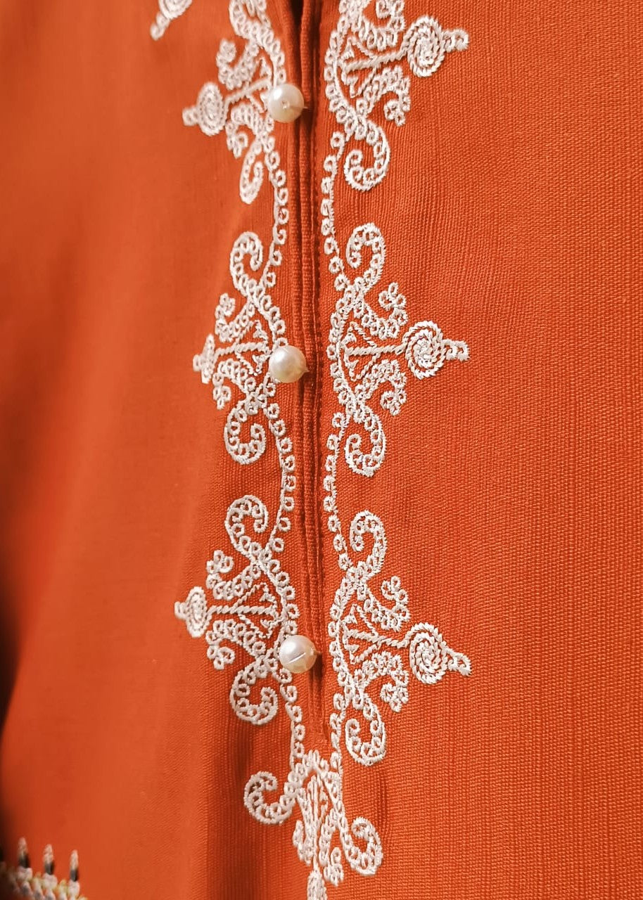 Lubana Store Esha Rust Women 2pcs