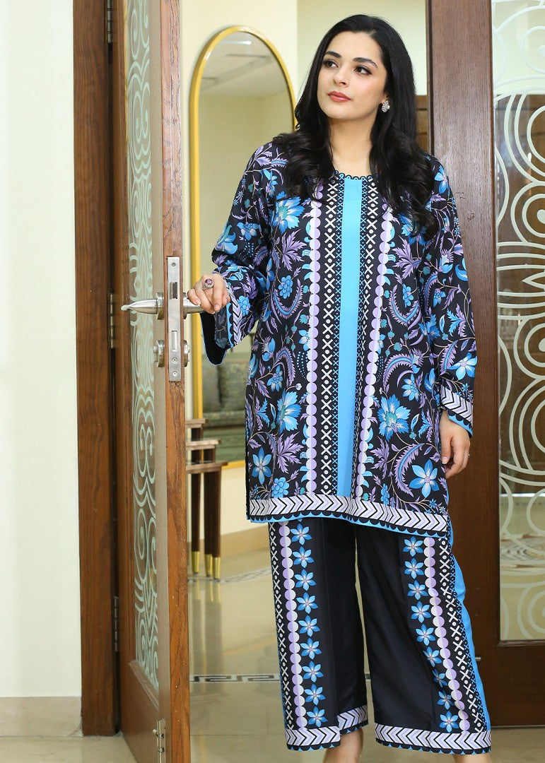 Zyna Aluna Silk Co ord Stitched Women 2pcs