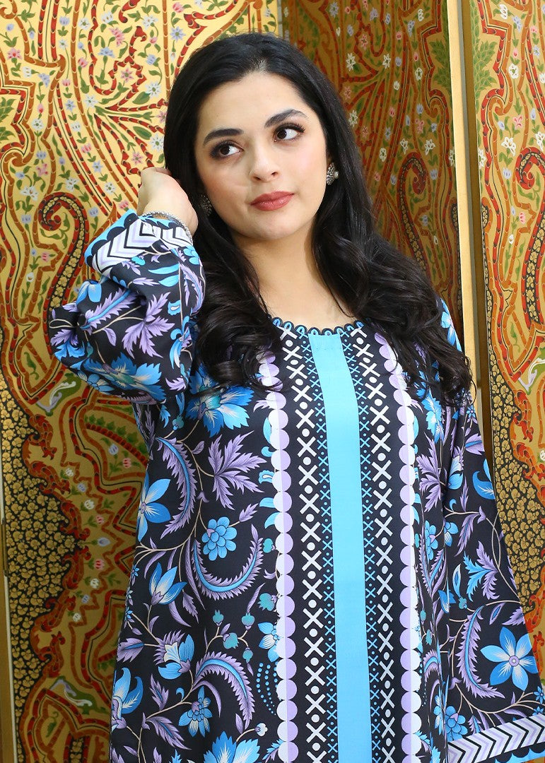 Zyna Aluna Silk Co ord Stitched Women 2pcs