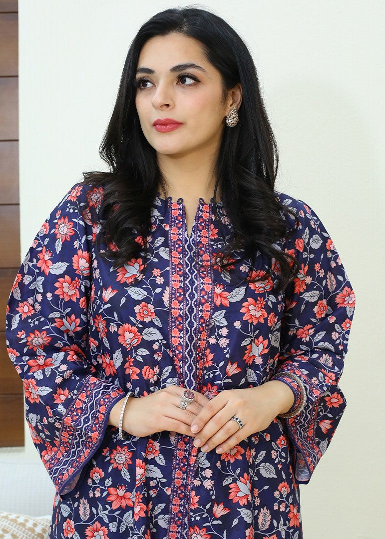 Zyna Ira Stitched Silk Co ord Women 2pcs