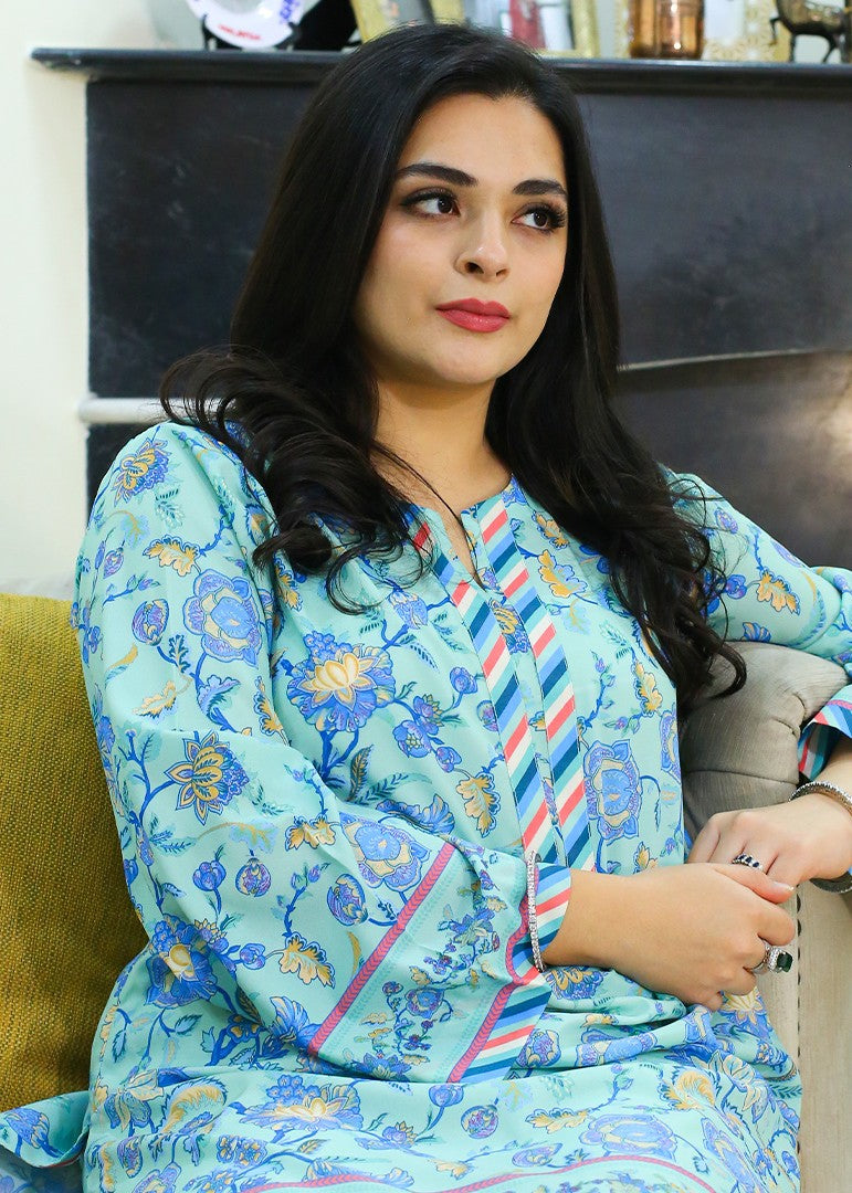 Zyna Skye 2 Silk Co ords Stitched Women 2pcs