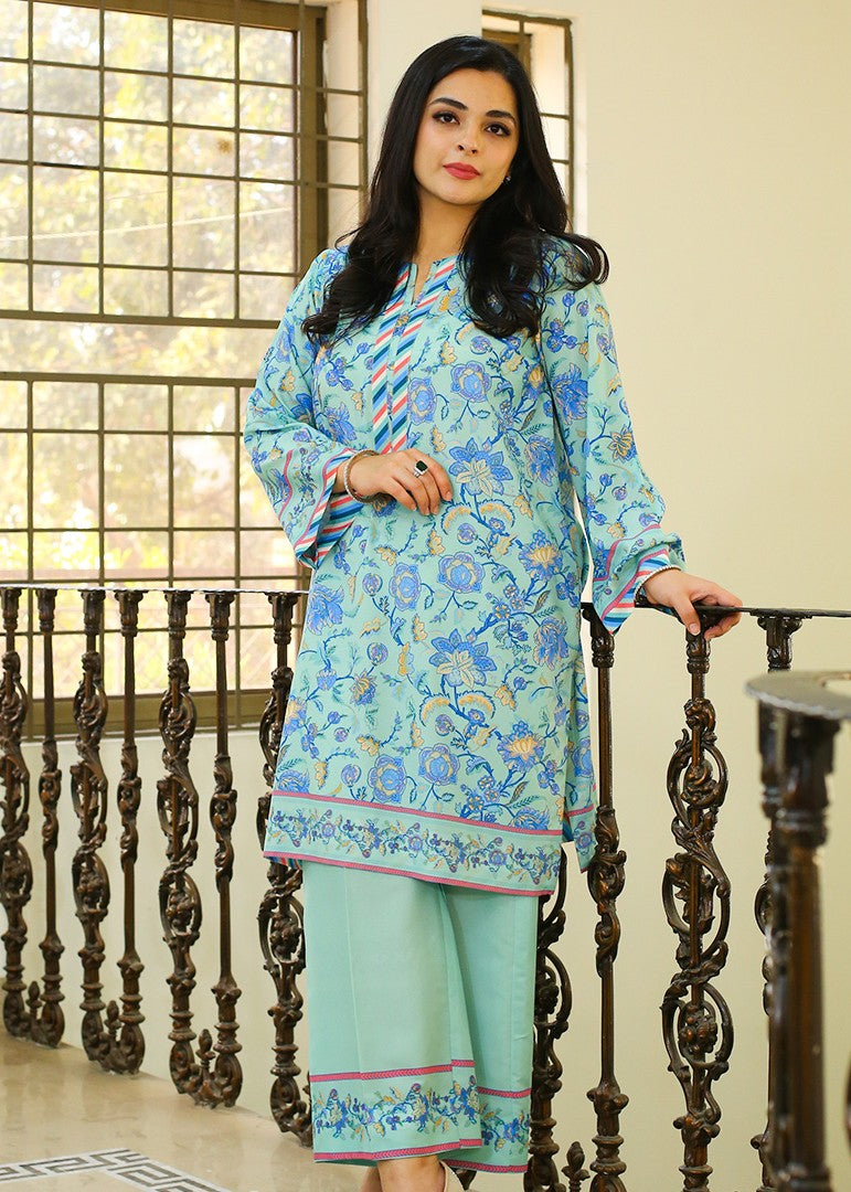 Zyna Skye 2 Silk Co ords Stitched Women 2pcs