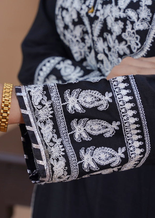 Azhar & Farukh ETHNC LINEN BLACK 35 Women 2pcs