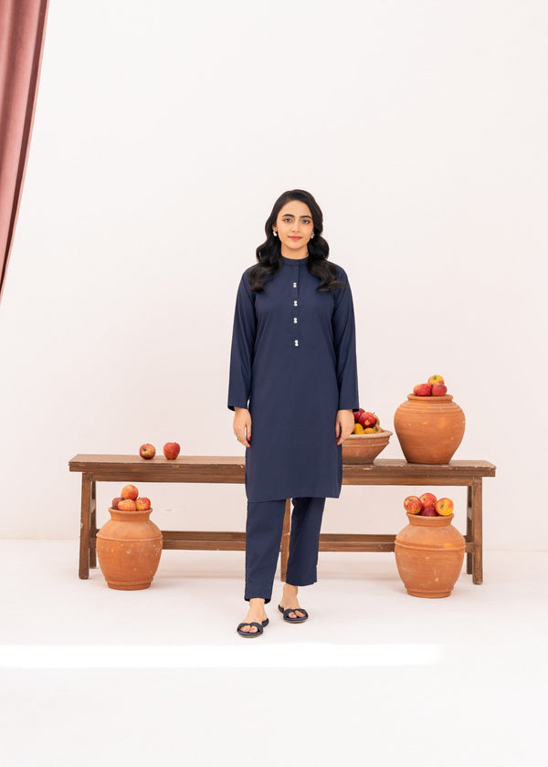 Ahlam By Safa Textile Navy Luxe Women 2pcs