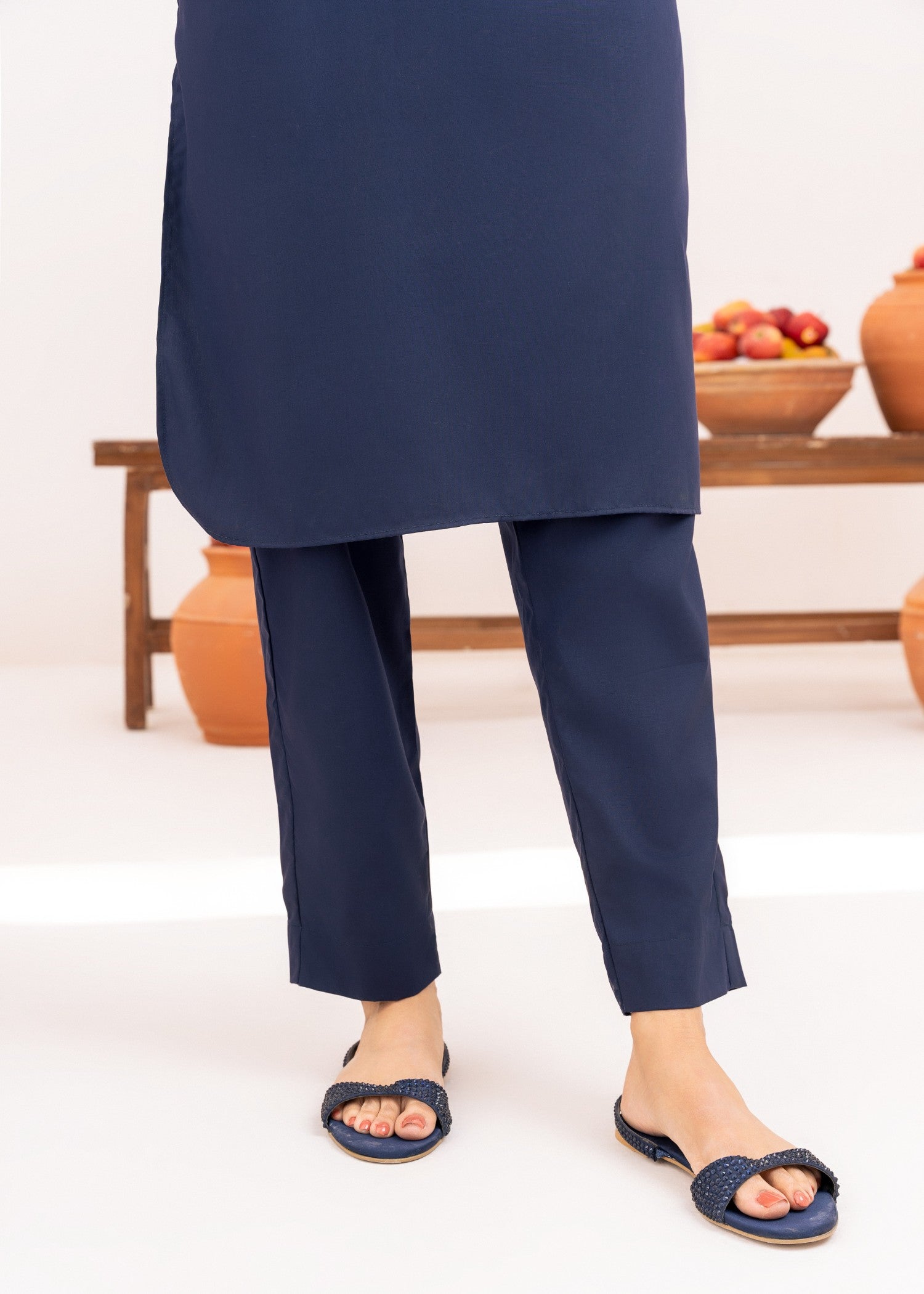 Ahlam By Safa Textile Navy Luxe Women 2pcs