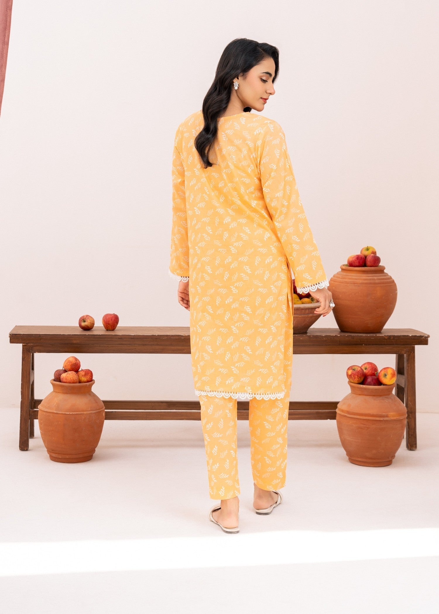 Ahlam By Safa Textile Citrus burst Co ord set Women 2pcs