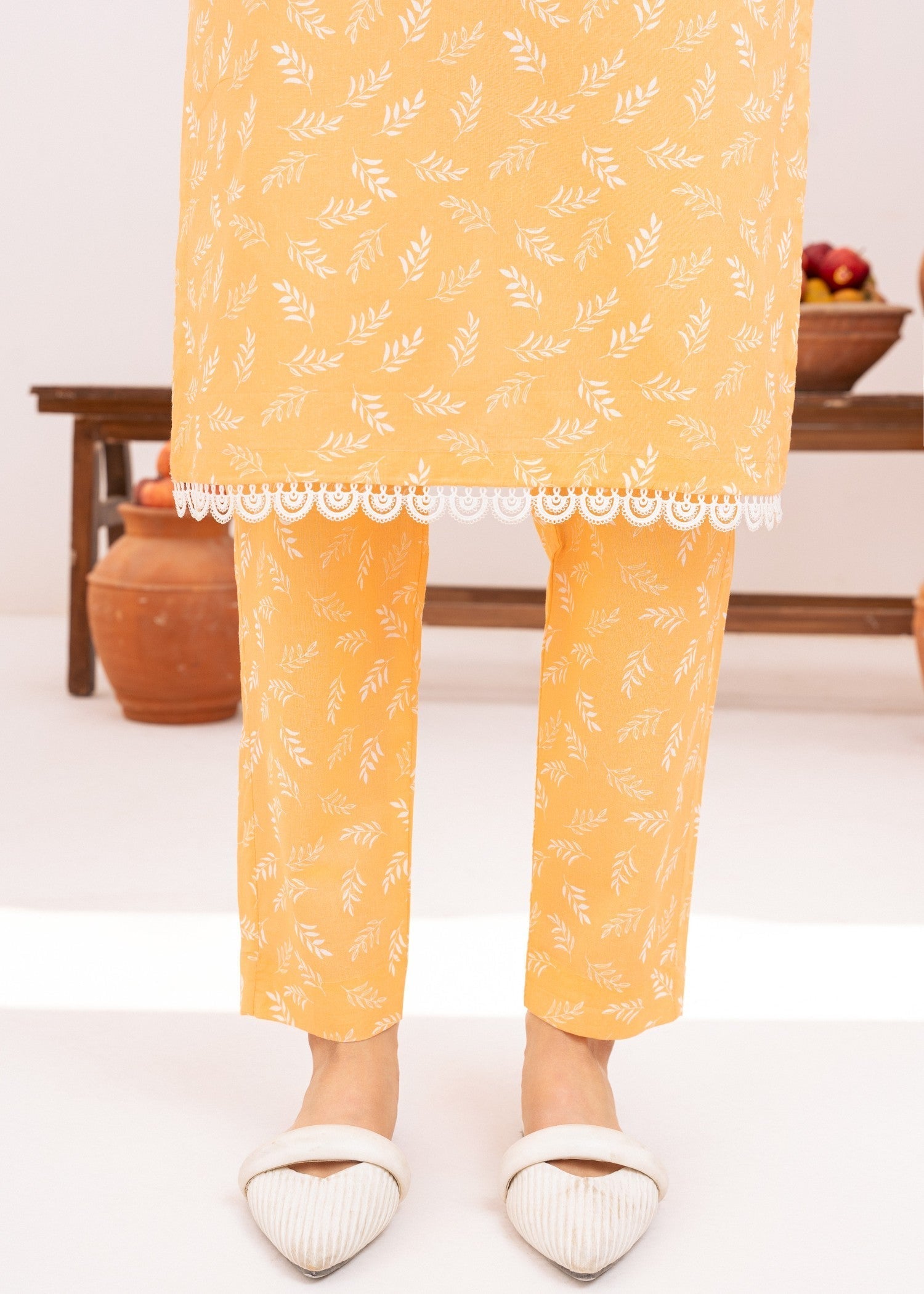 Ahlam By Safa Textile Citrus burst Co ord set Women 2pcs