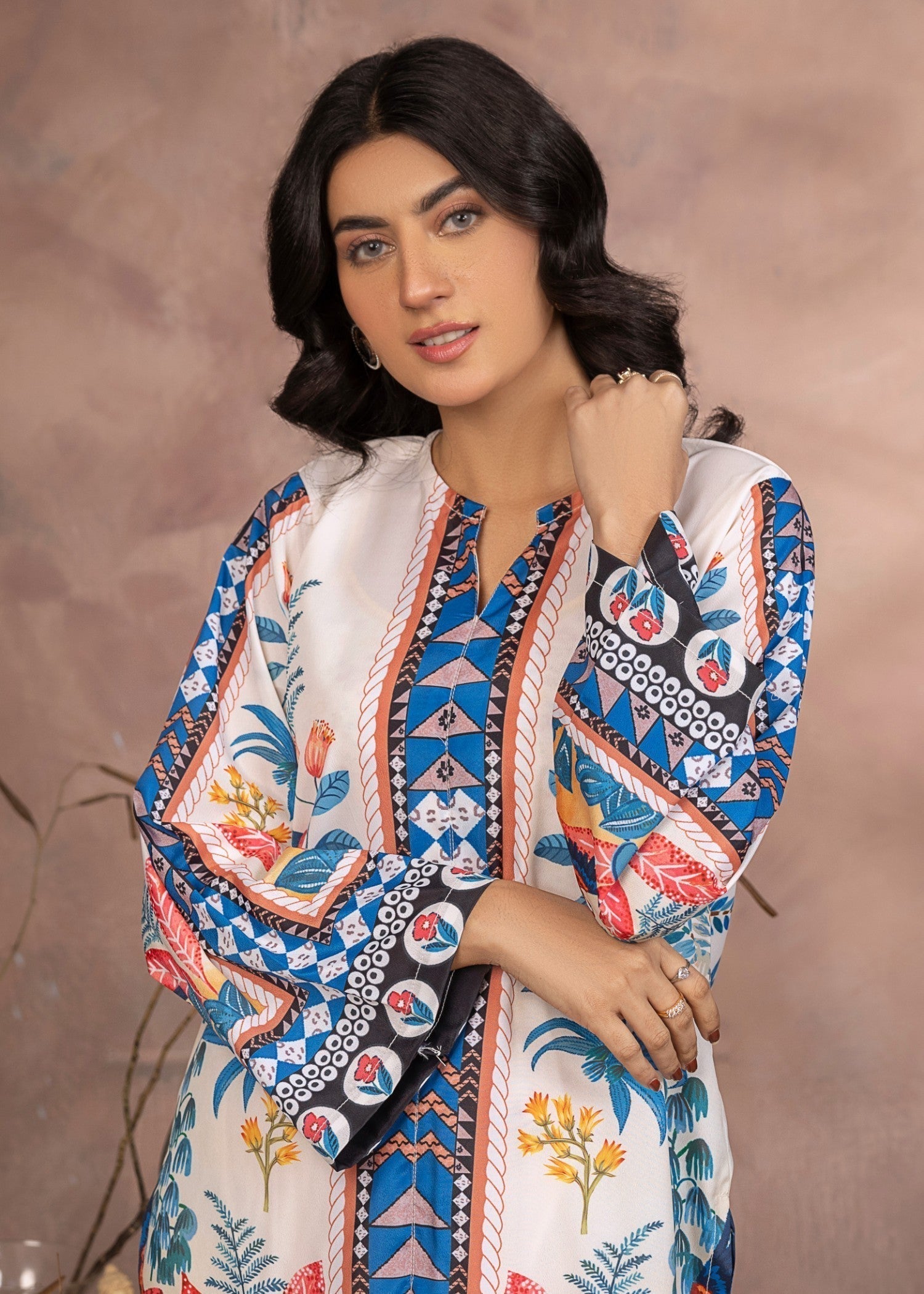 Khadija Sharif Saffron Serenity Women 2pcs