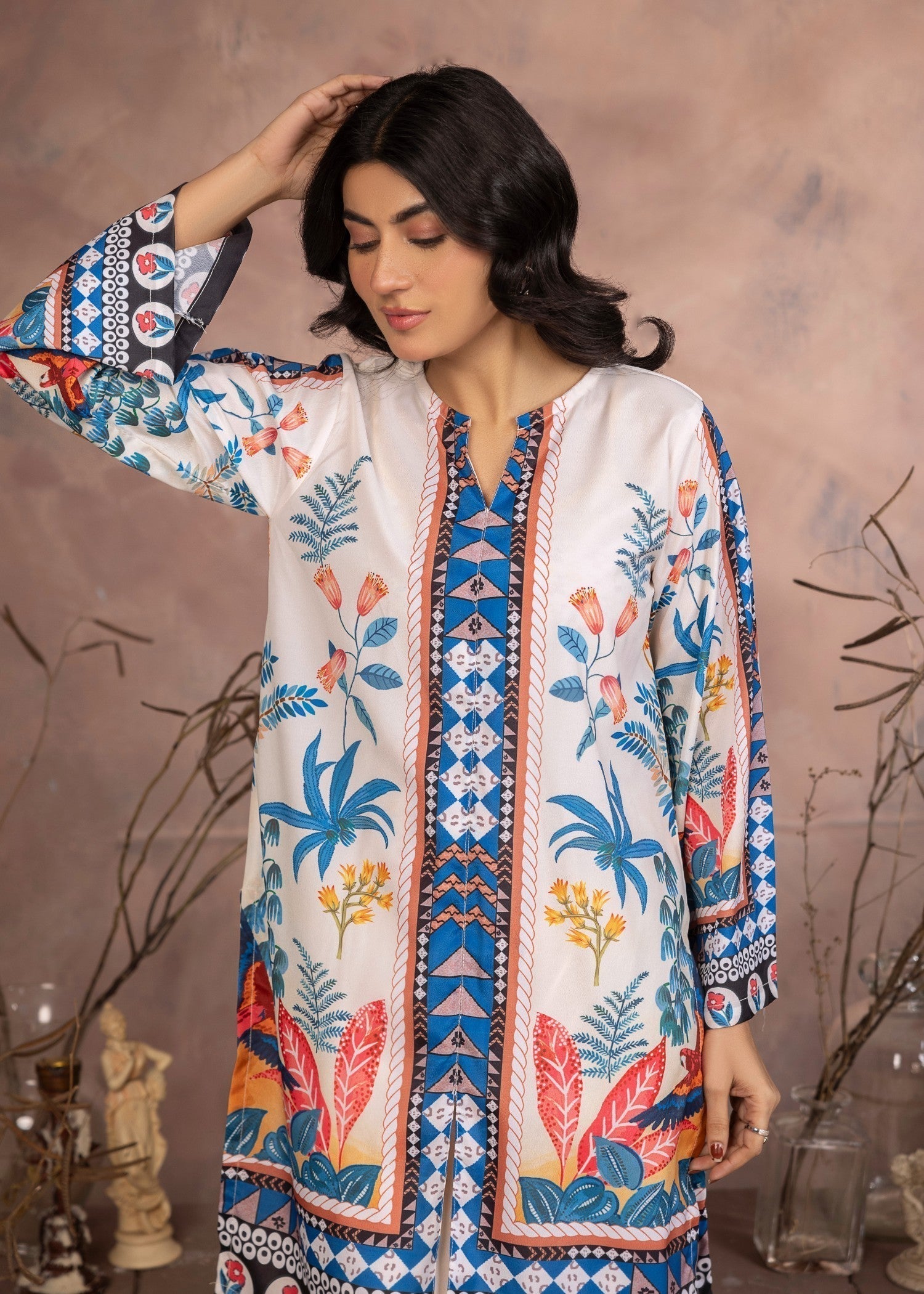 Khadija Sharif Saffron Serenity Women 2pcs