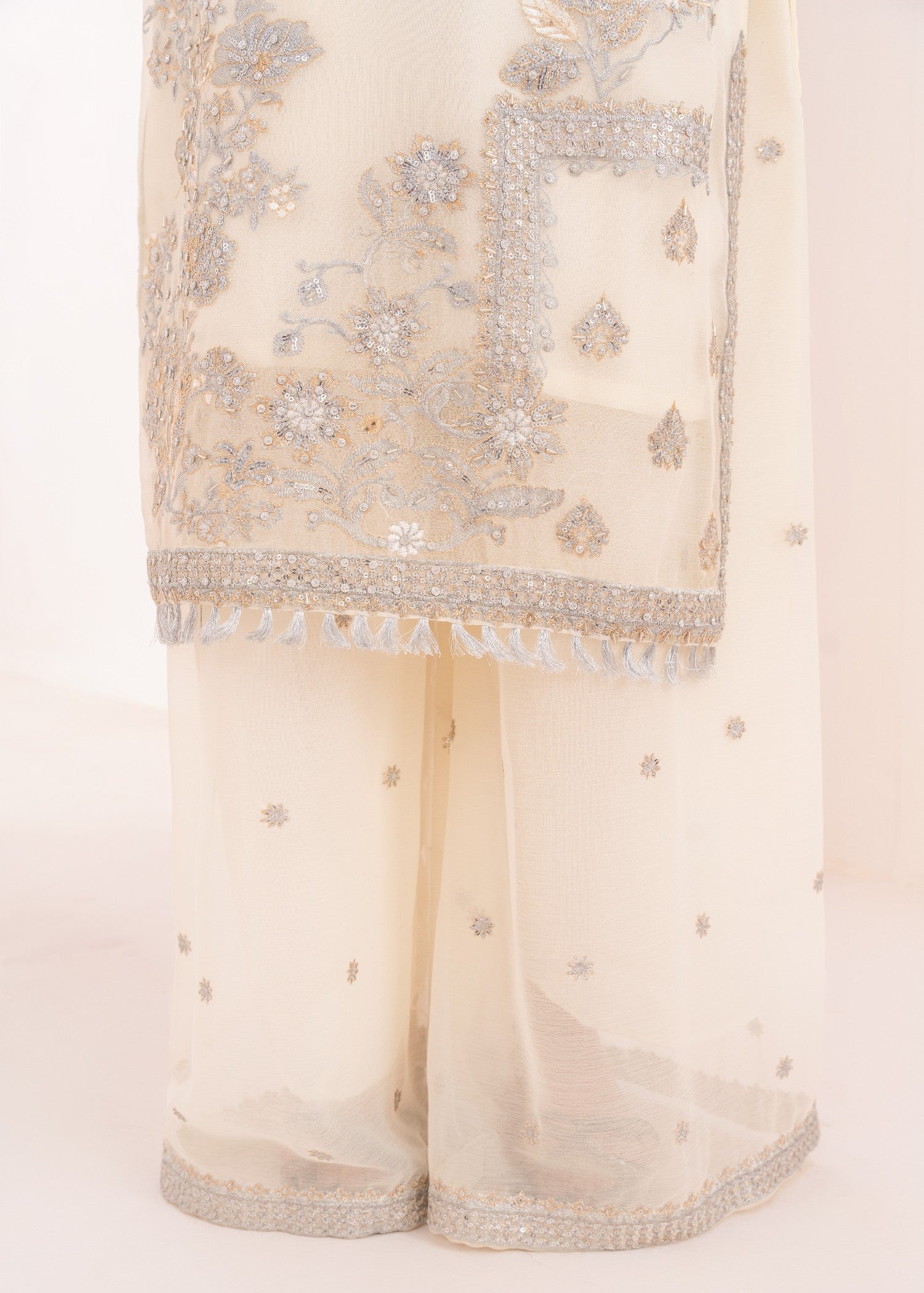 Four Season Boutique NOOR JAHAN CREAM Women 3pcs