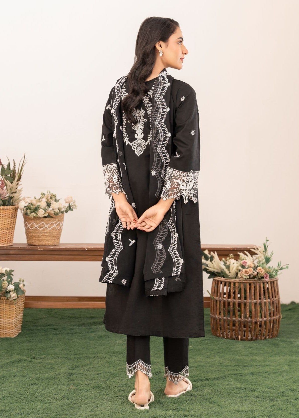 Al-Harir Apparel Hoorain Black Women 3pcs