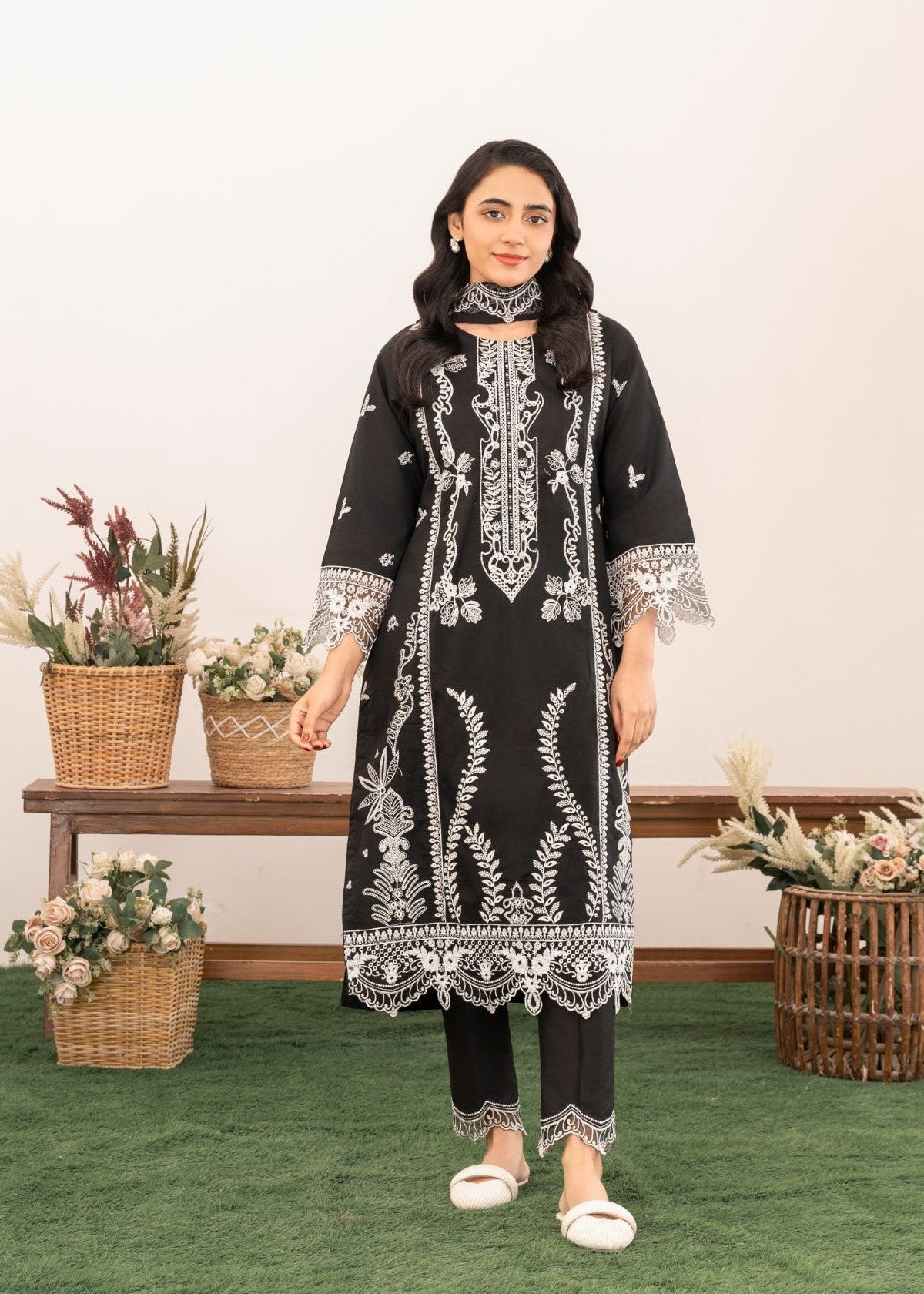 Al-Harir Apparel Hoorain Black Women 3pcs