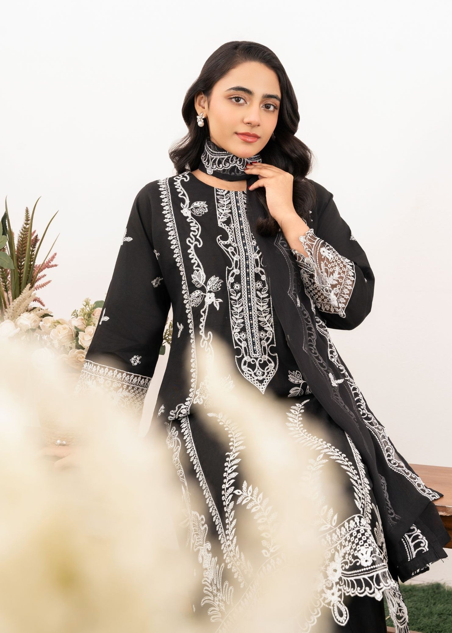 Al-Harir Apparel Hoorain Black Women 3pcs