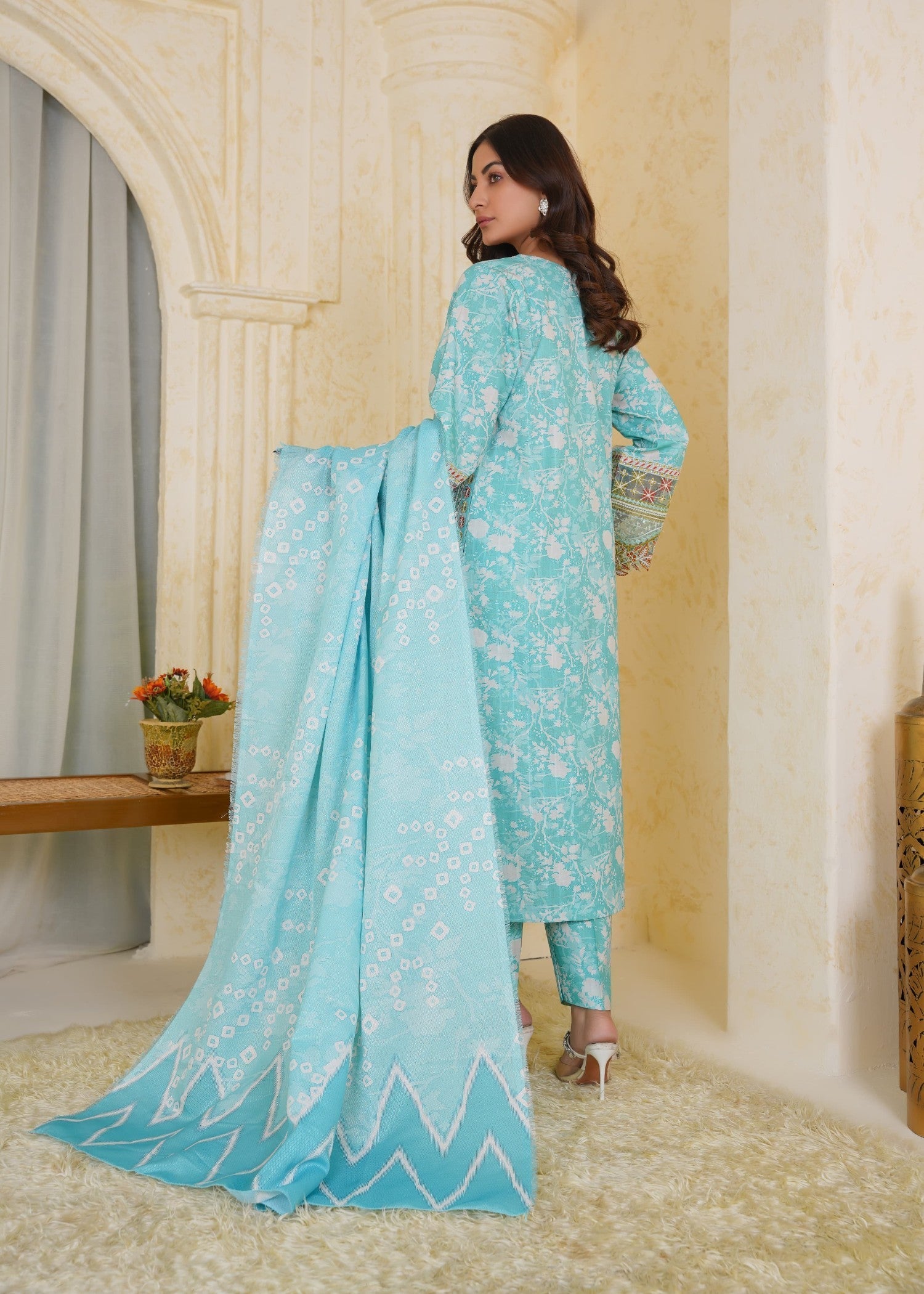 Dada Potta 07 sky blue Women 3pcs