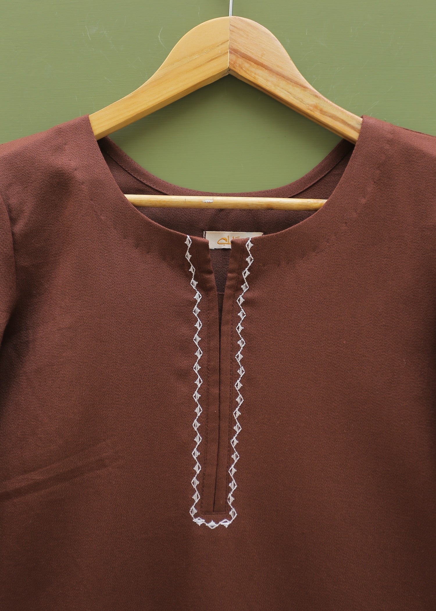 Nayyab Chocolate Embroidered Suit Women 2pcs