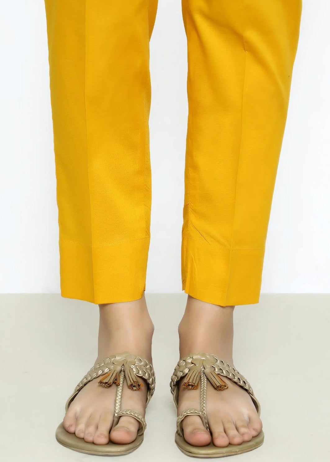 Rangeenz Plain Trouser Yellow MIDR Women 1pcs