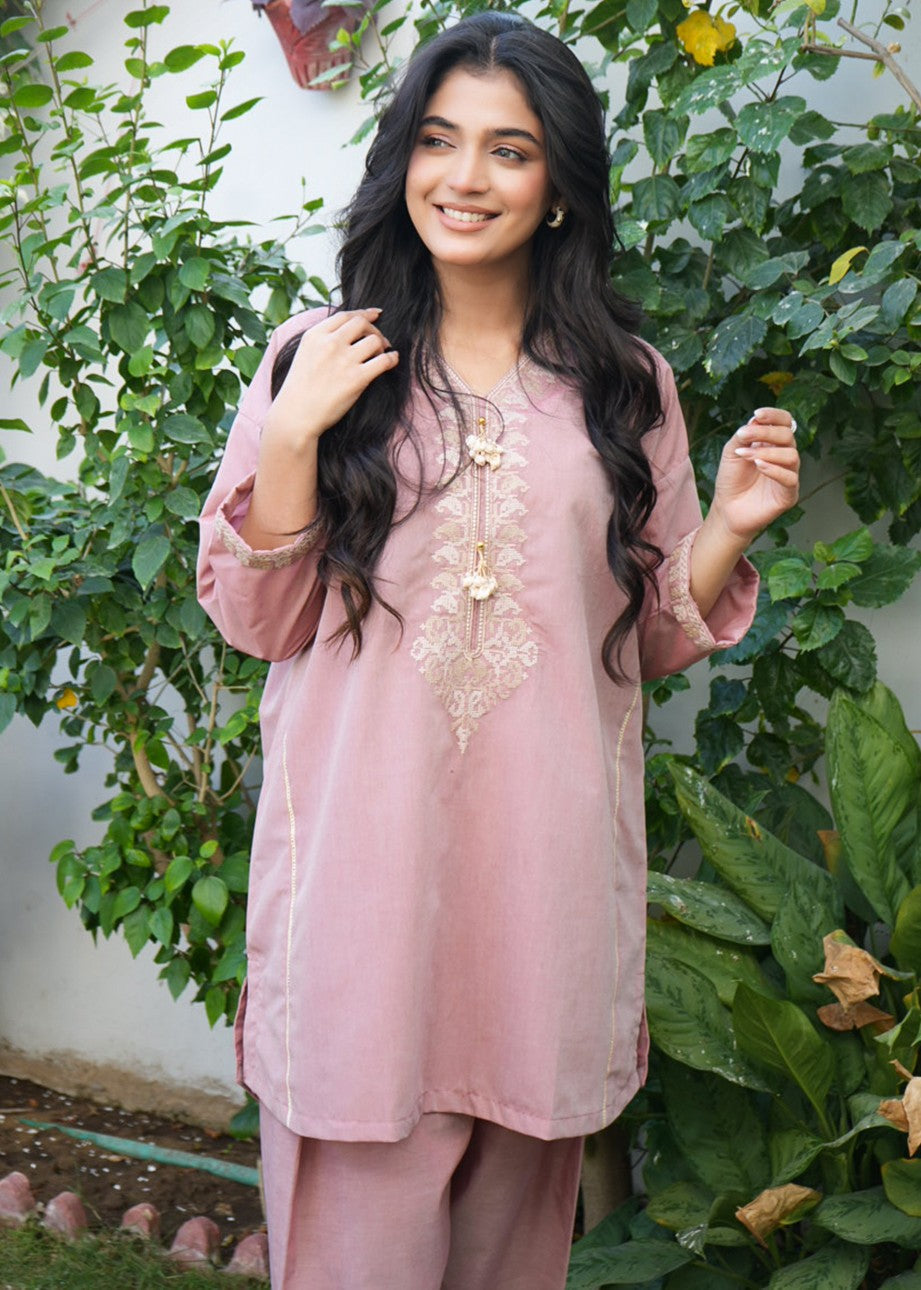 AYLA STUDIO Solid Embroidered Co ord set EAE210101 Seher Women 2pcs