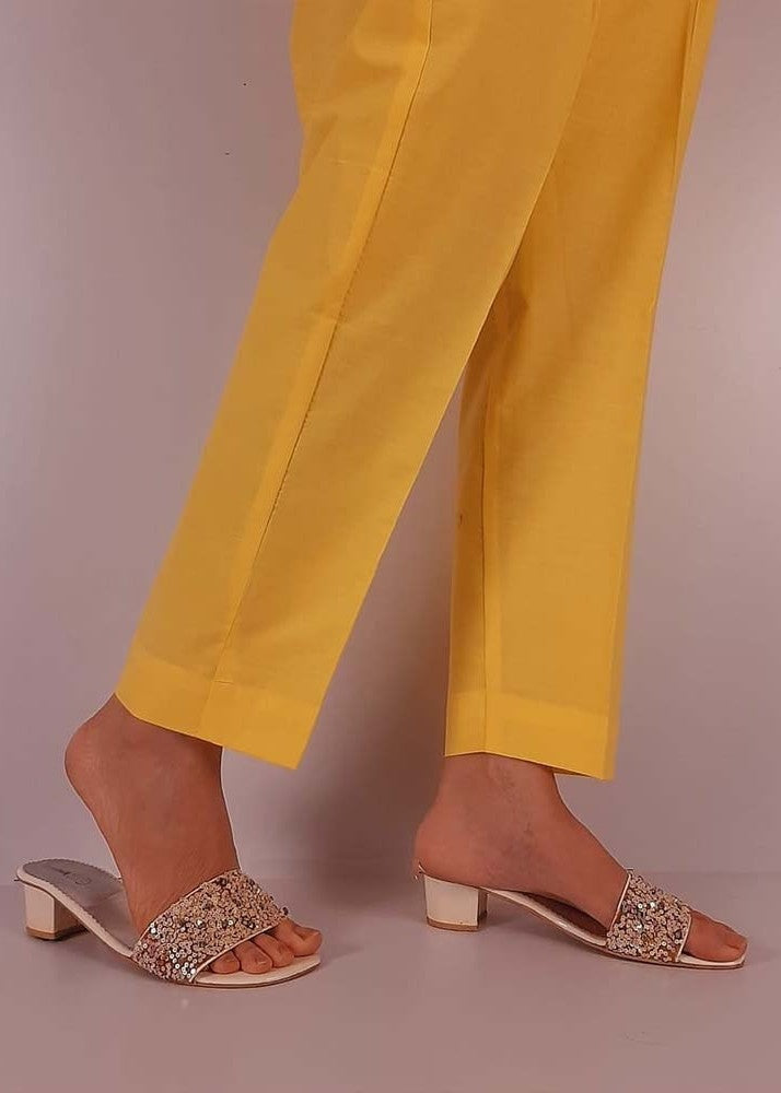 Zardi Women Cotton Trouser Yellow ZT116 Women 1pcs