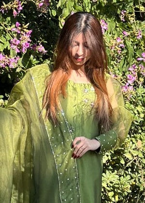 Anabiya Chandani Murraya Green Women 3pcs