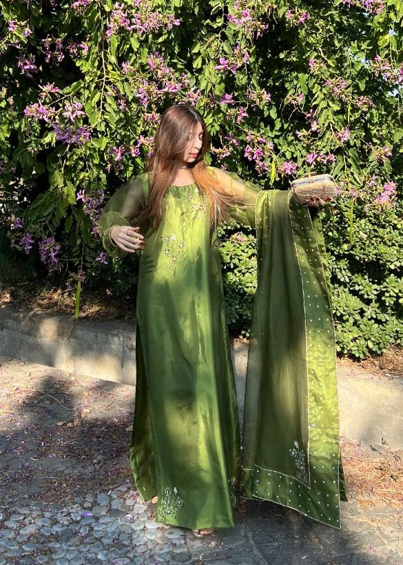 Anabiya Chandani Murraya Green Women 3pcs