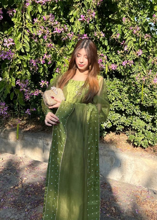 Anabiya Chandani Murraya Green Women 3pcs