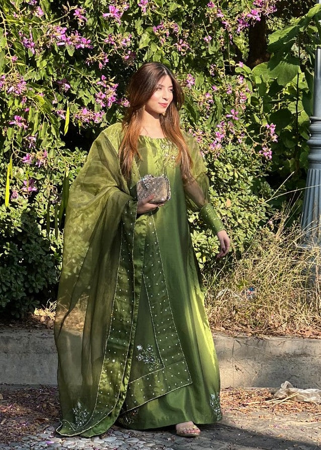 Anabiya Chandani Murraya Green Women 3pcs