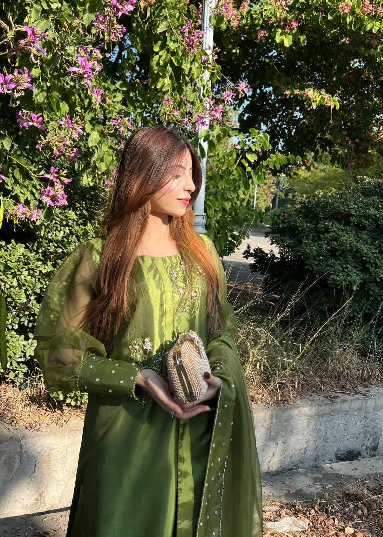 Anabiya Chandani Murraya Green Women 3pcs