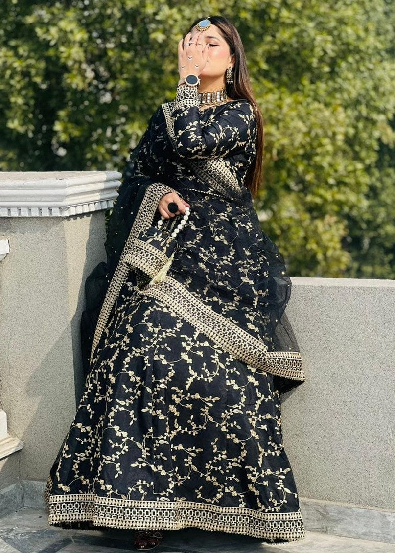 Peraan by SH Ghazal Black Women 4pcs