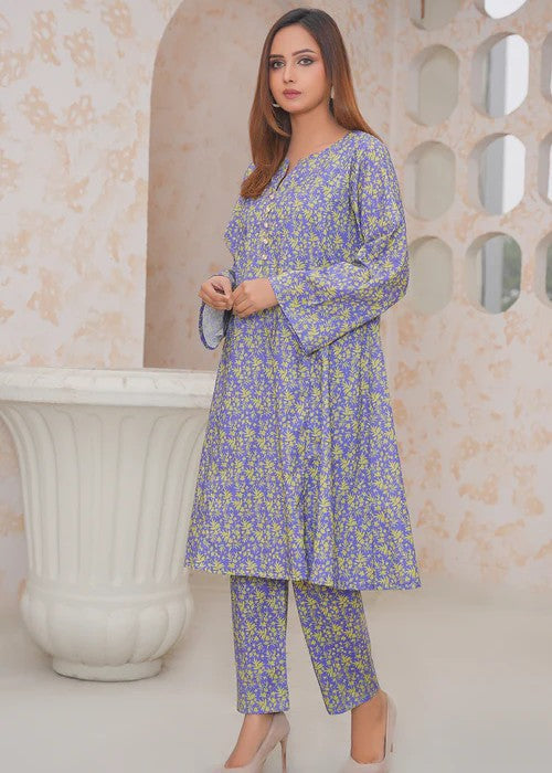 By-East Printed Suit In Khaddar Fabric Women 2pcs