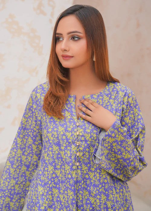 By-East Printed Suit In Khaddar Fabric Women 2pcs