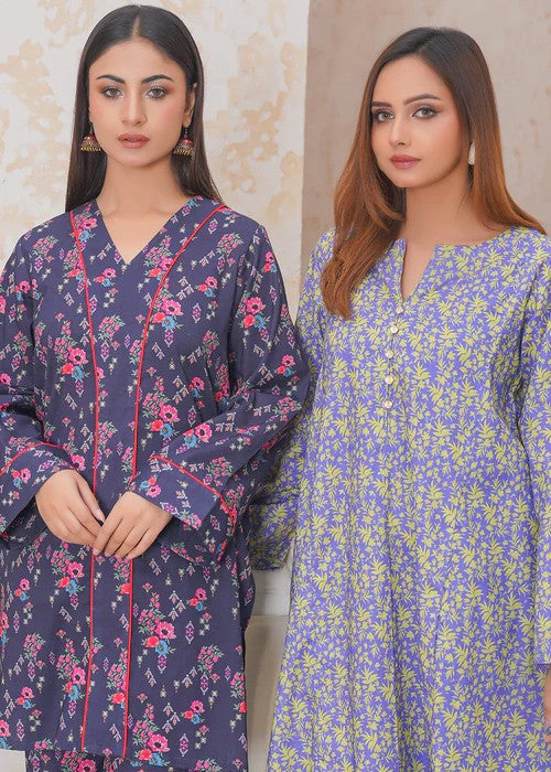By-East Printed Suit In Khaddar Fabric Women 2pcs