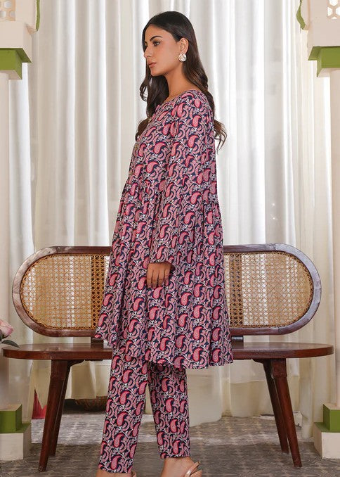 By-East Latest Khaddar Printed Suit Women 2pcs