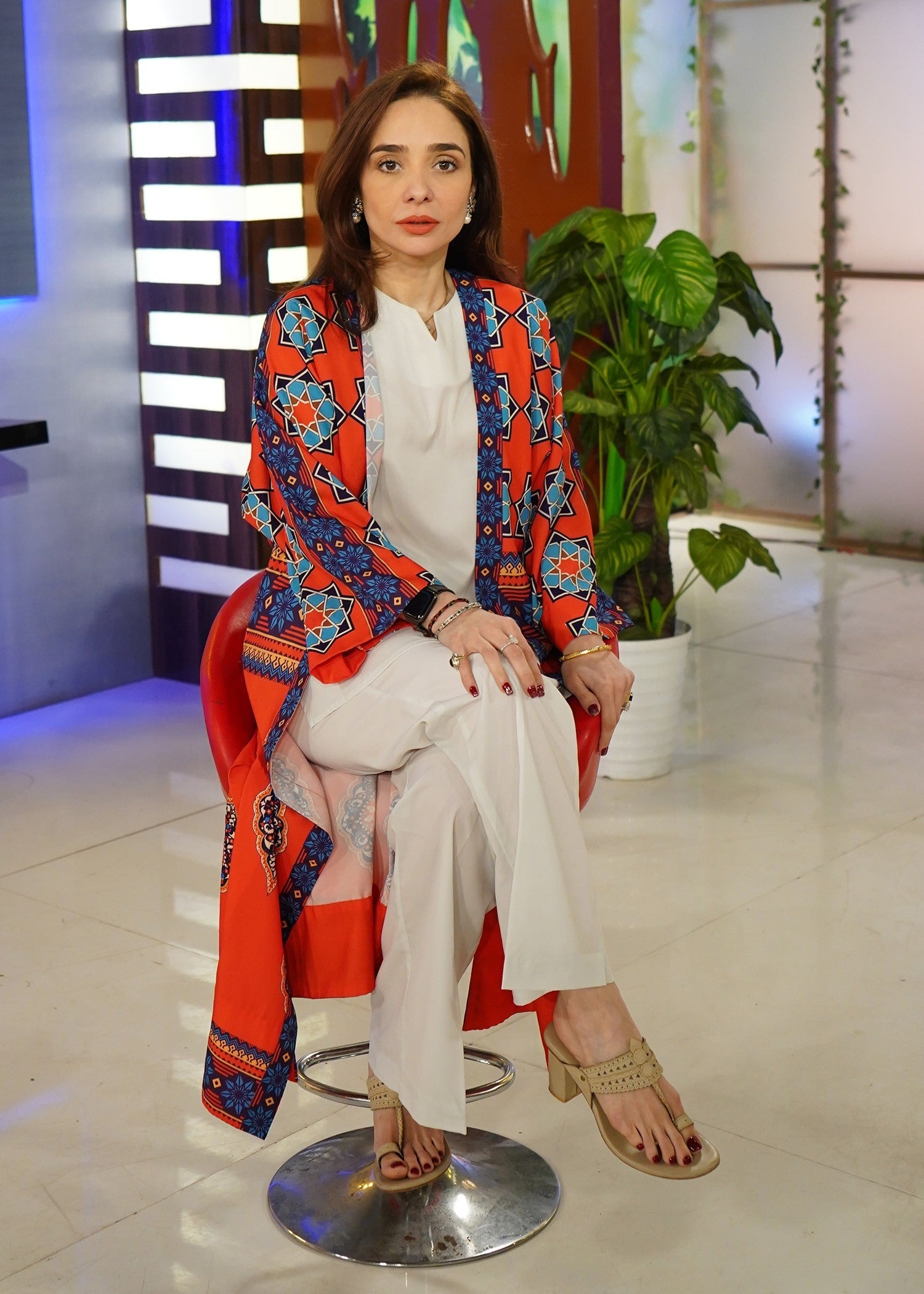 Stitch Vibes Orange Daisy Shrug Women 1pcs