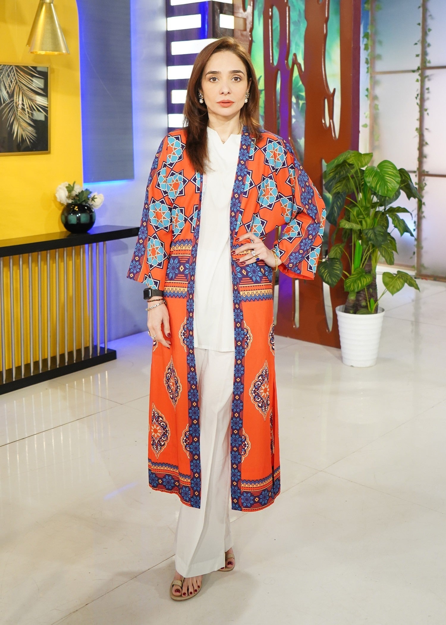 Stitch Vibes Orange Daisy Shrug Women 1pcs