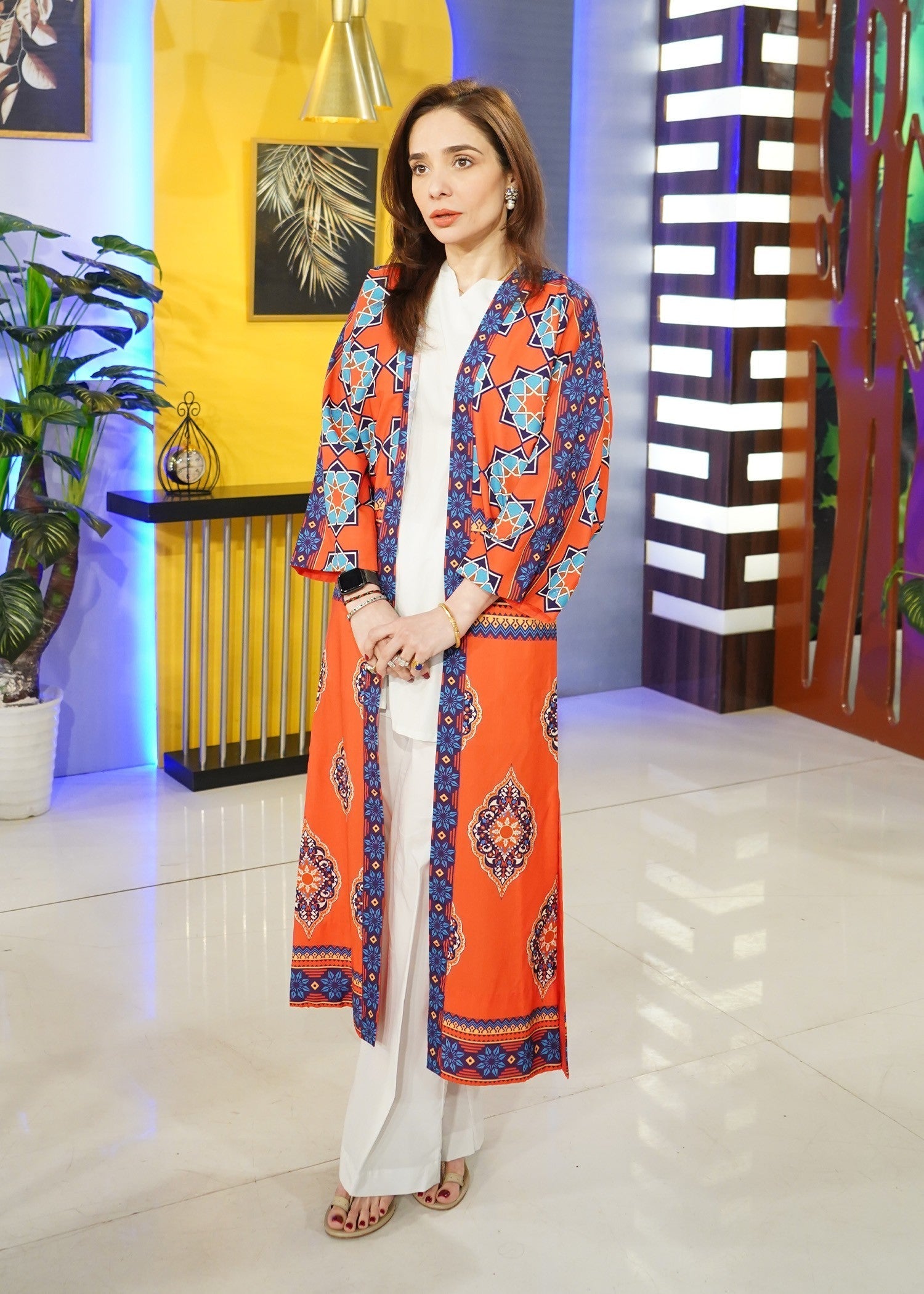 Stitch Vibes Orange Daisy Shrug Women 1pcs