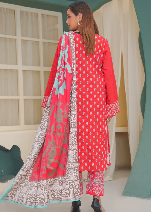 By-East Khaddar Suit In Printed Women 3pcs