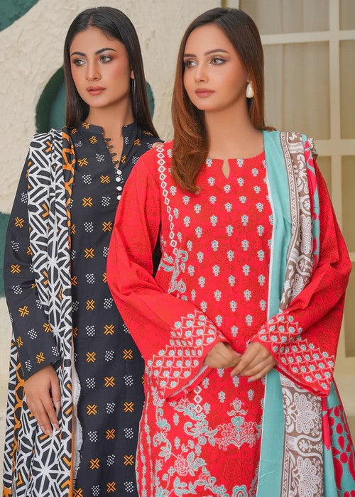 By-East Khaddar Suit In Printed Women 3pcs