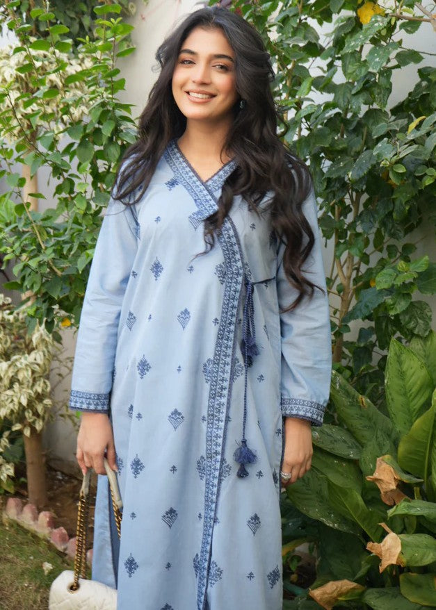 AYLA STUDIO Solid Embroidered Co=ord set EAE210105 Samaa Women 2pcs