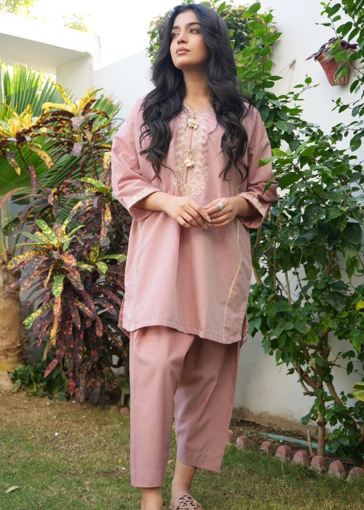 AYLA STUDIO Solid Embroidered Co ord set EAE210101 Seher Women 2pcs