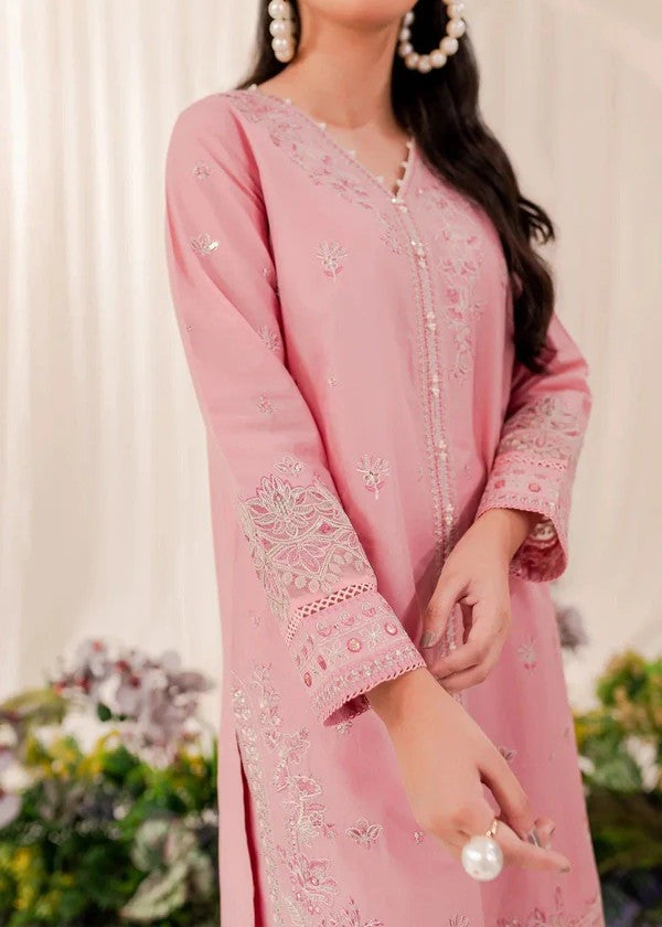 The Turkish Wear DASTAK T PINK SUIT Women 2pcs