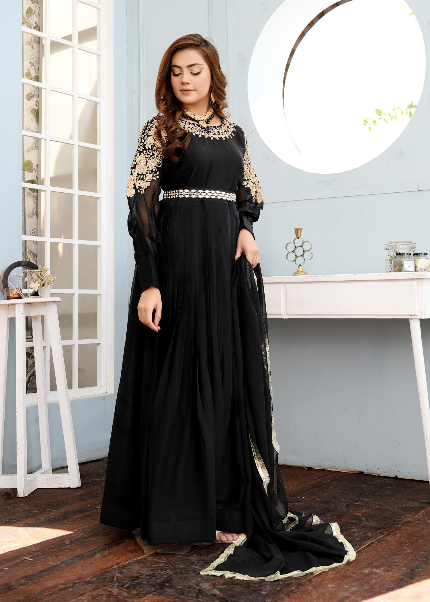 Miss & Mrs Black belt maxi Women 3pcs