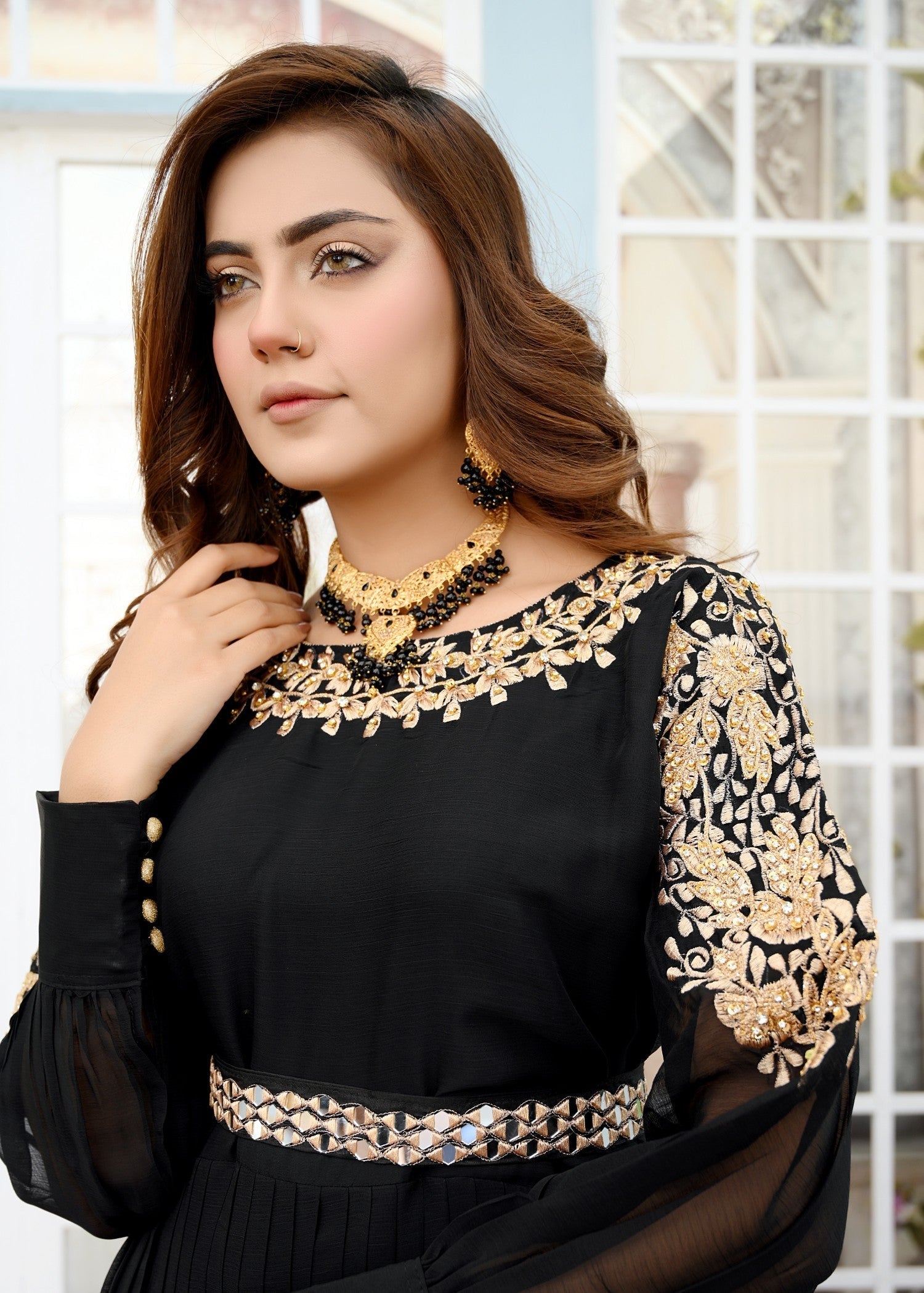 Miss & Mrs Black belt maxi Women 3pcs