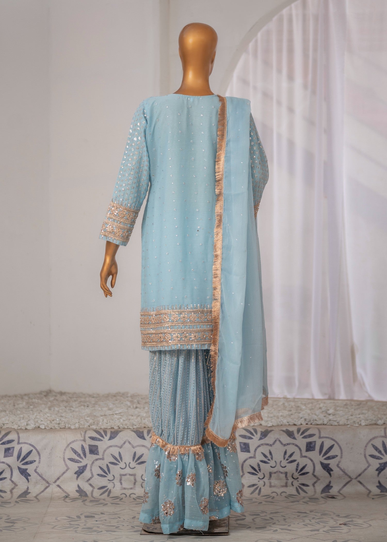 SAIRA SULTANA Roman Ice Blue Women 3pcs