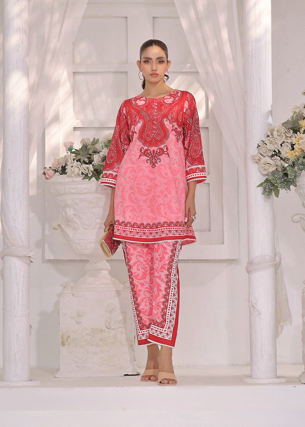 Buraq Store Pink Reverie Co ord Set Women 2pcs