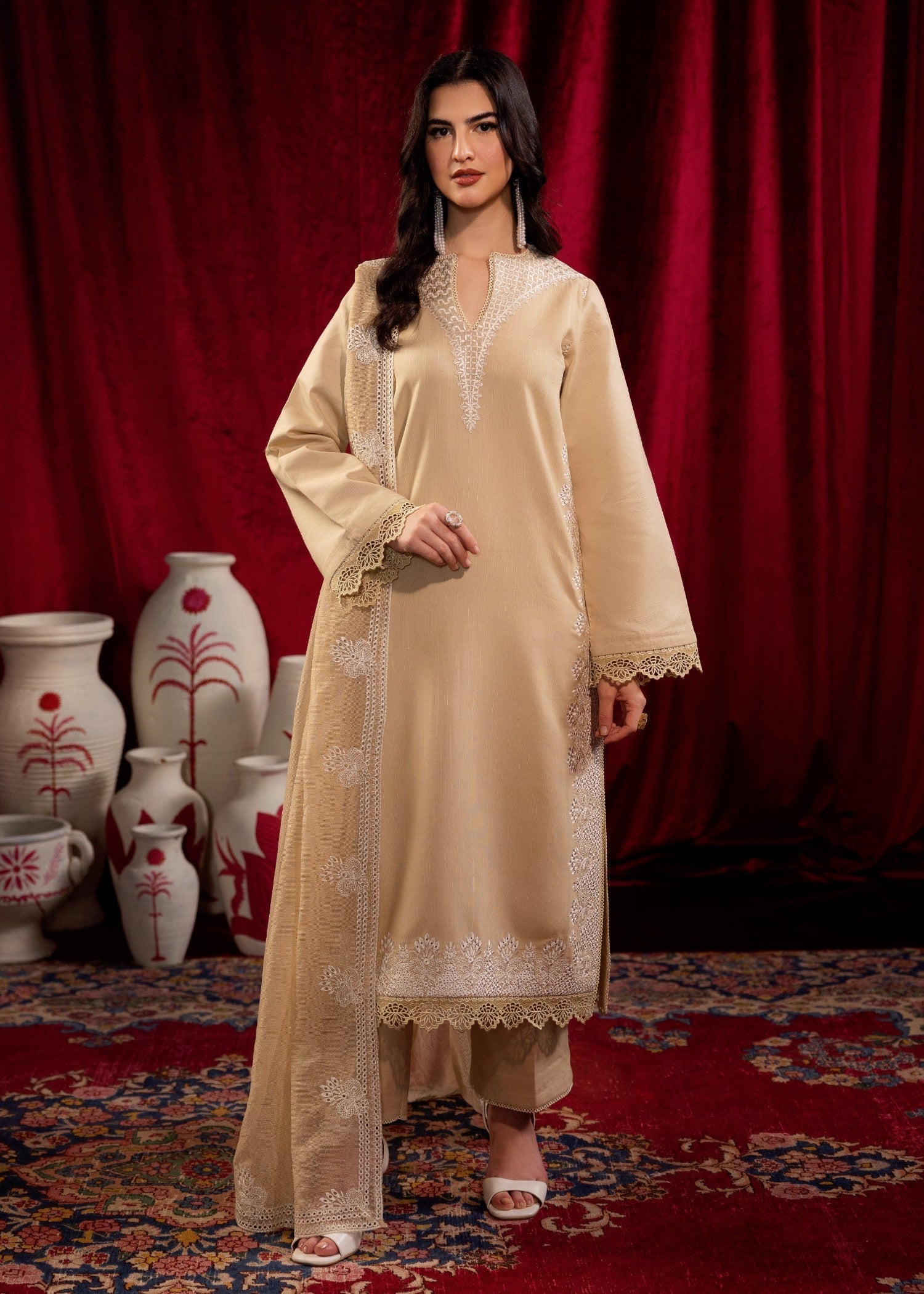 Saffron FROSTED BEIGE Women 3pcs