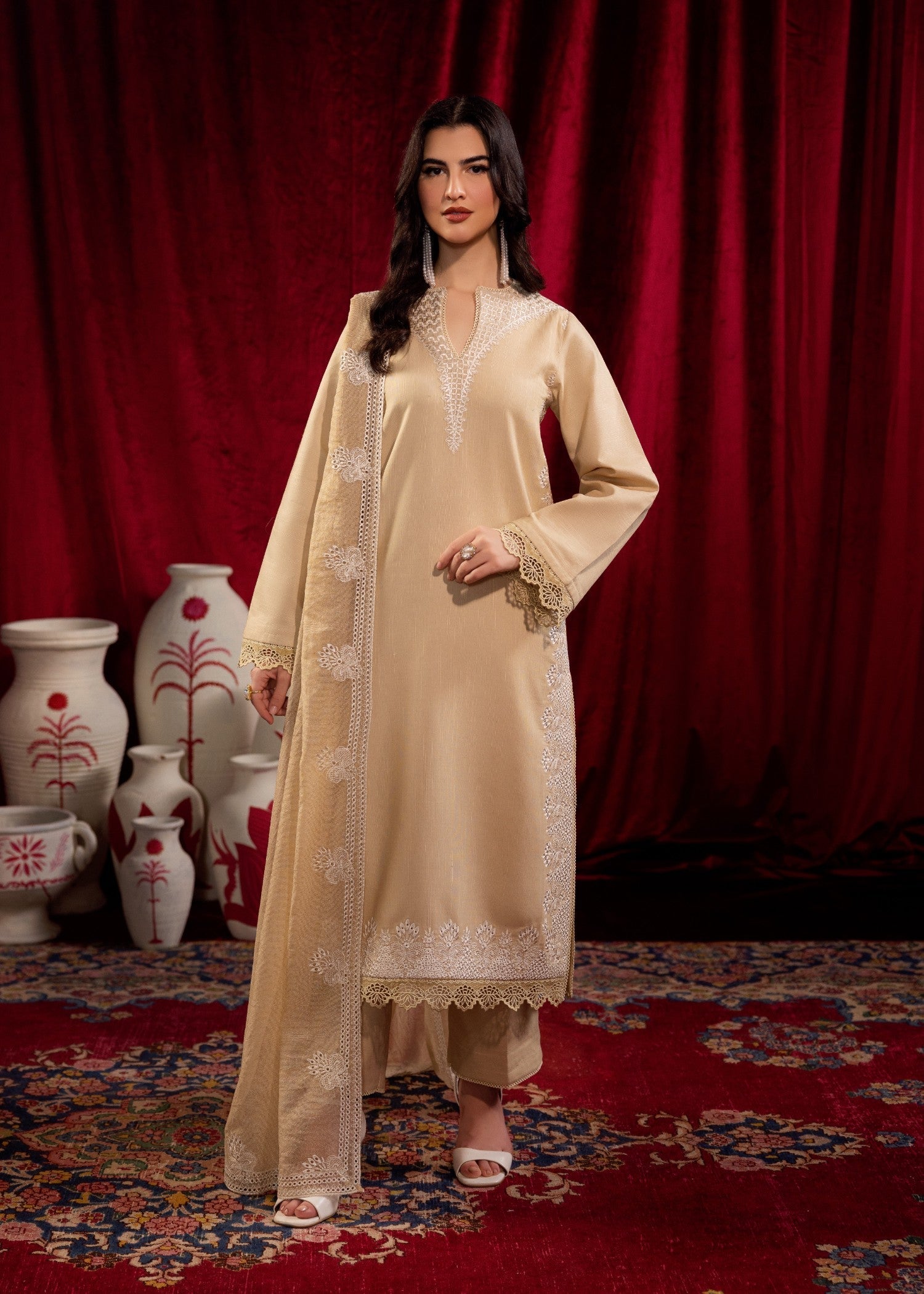 Saffron FROSTED BEIGE Women 3pcs