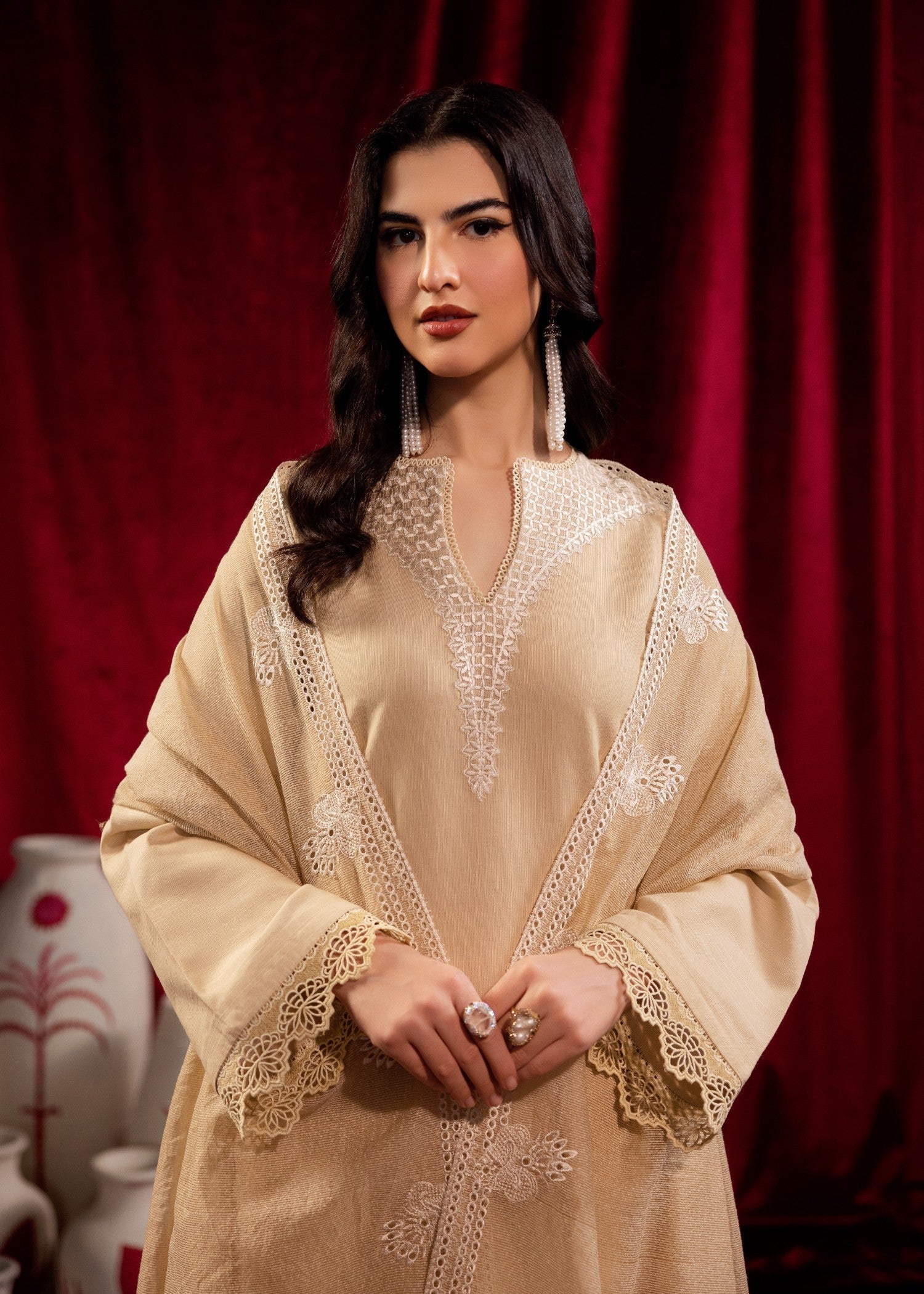 Saffron FROSTED BEIGE Women 3pcs