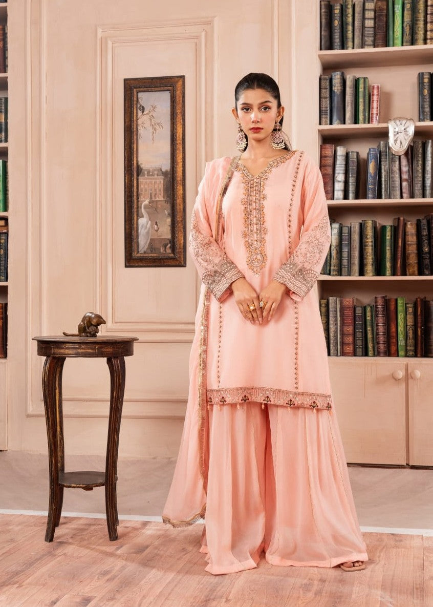 Pehnawa Fashion PINK LUXE CHIFFON Women 3pcs